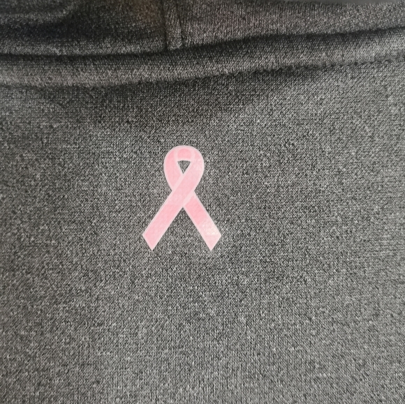 Under Armour Breast Cancer Storm Hoodie size Large Pink and Gray - Picture 5 of 5